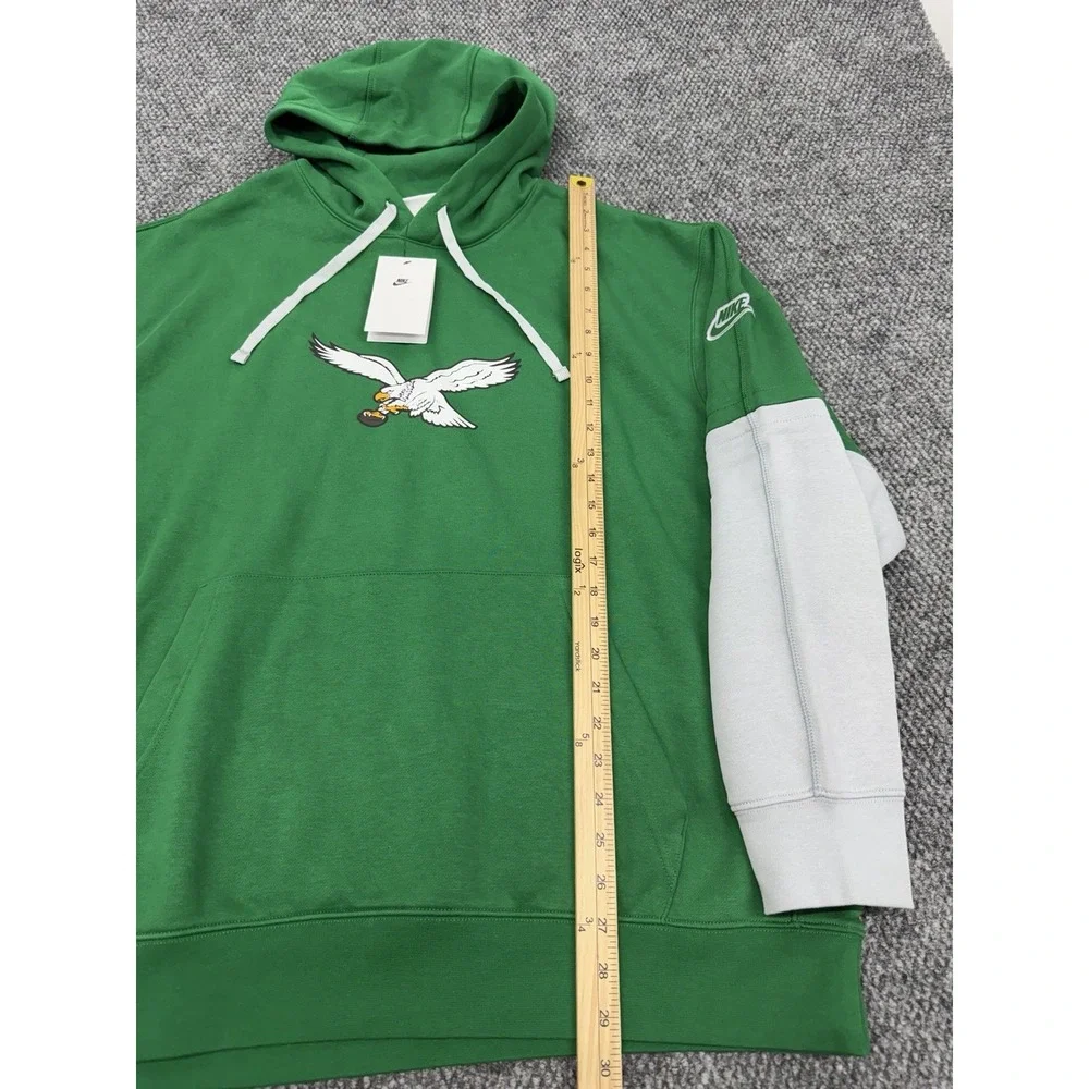 Philadelphia Eagles Men's 2XL Nike Throwback Logo Kelly Green Hoodie - *Read*